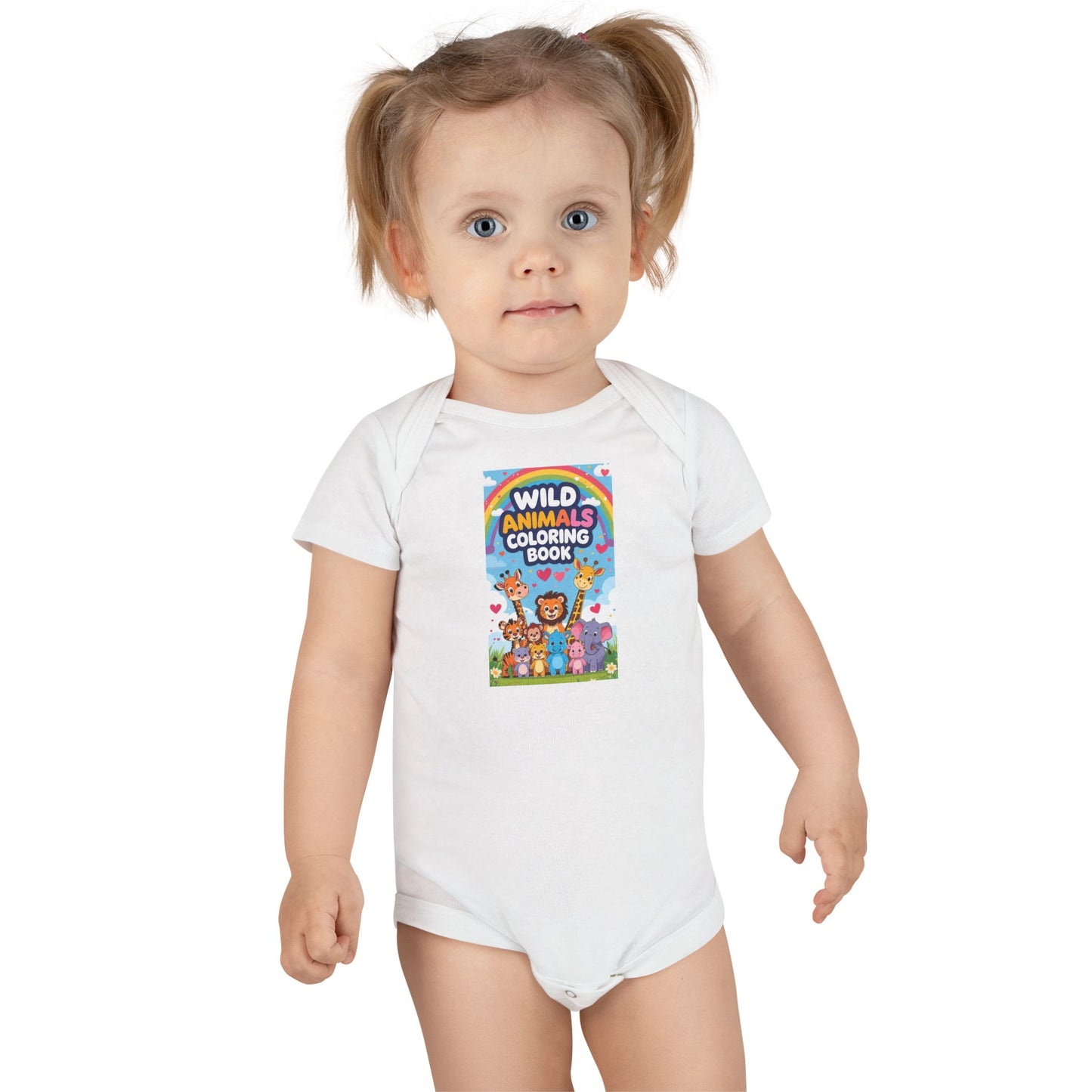 Boy and girl short sleeve bodysuit set