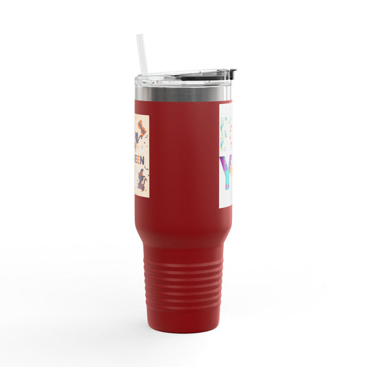Floral Insulated Travel Mug, 40oz - Perfect Gift for Tea and Coffee Lovers, Summer Adventures, Personalized for You, Eco-Friendly [...]