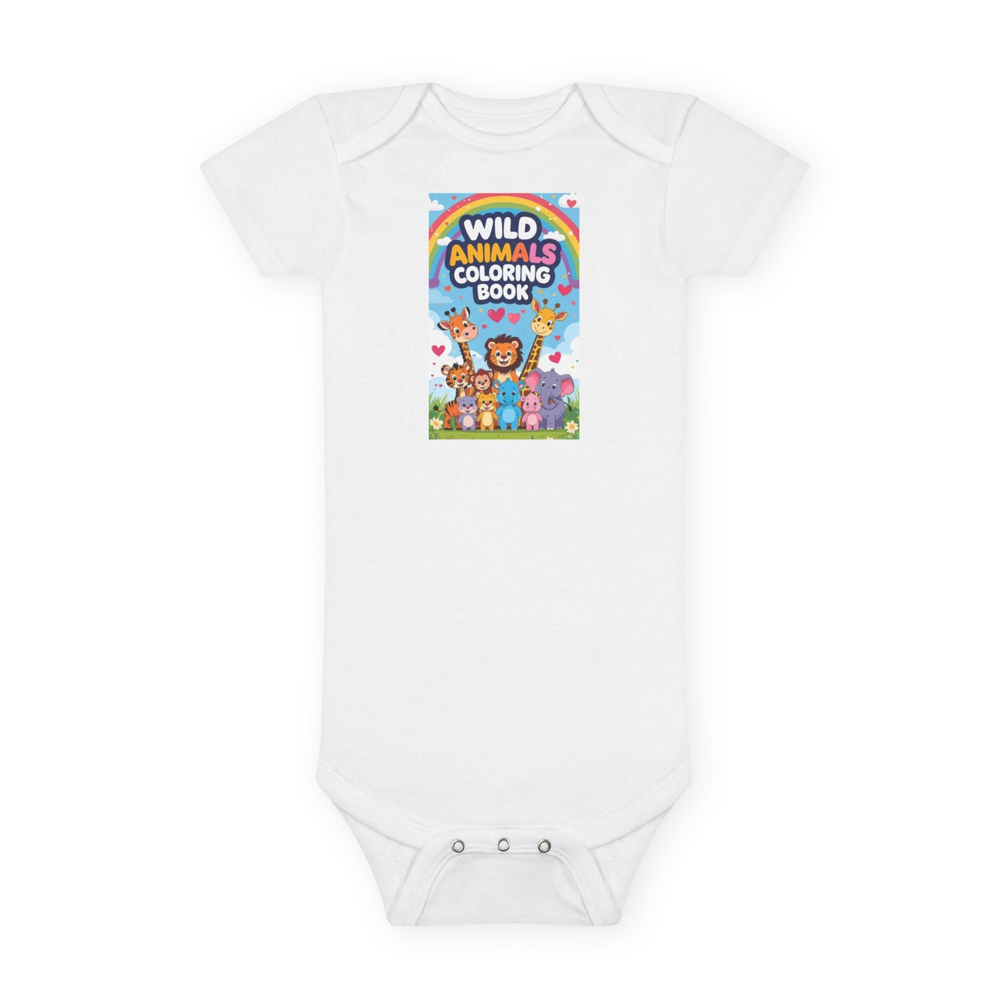 Boy and girl short sleeve bodysuit set