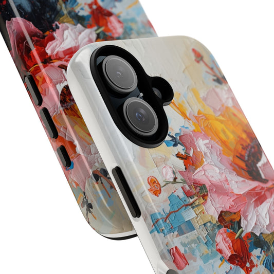 Floral Phone Case I Phone 16, Tough Cases, Durable Phone Cover, Colorful Floral Design, Gift for Her, Stylish Protection