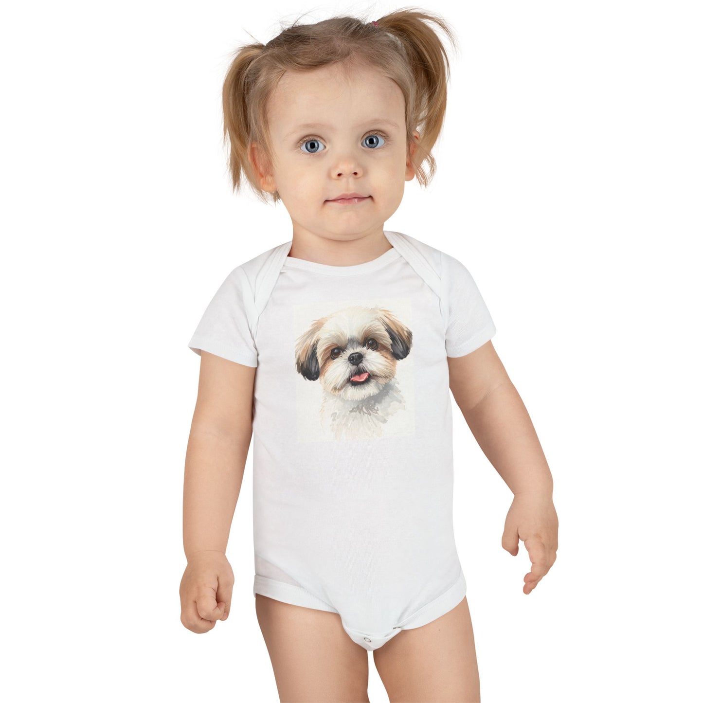Boy and girl short sleeve bodysuit set