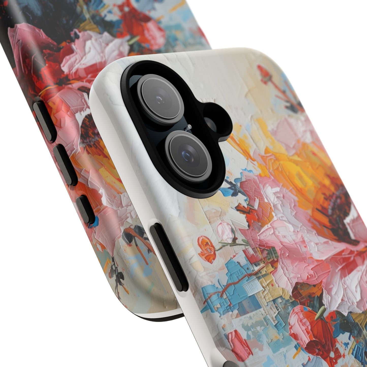 Floral Phone Case I Phone 16, Tough Cases, Durable Phone Cover, Colorful Floral Design, Gift for Her, Stylish Protection