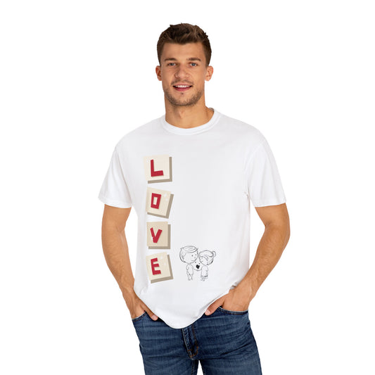 Moon and Back Love T-Shirt, Unisex Garment-Dyed Tee, Gift for Him or Her, Anniversary Shirt, Cute Couple Shirt, Romantic Apparel, [...]