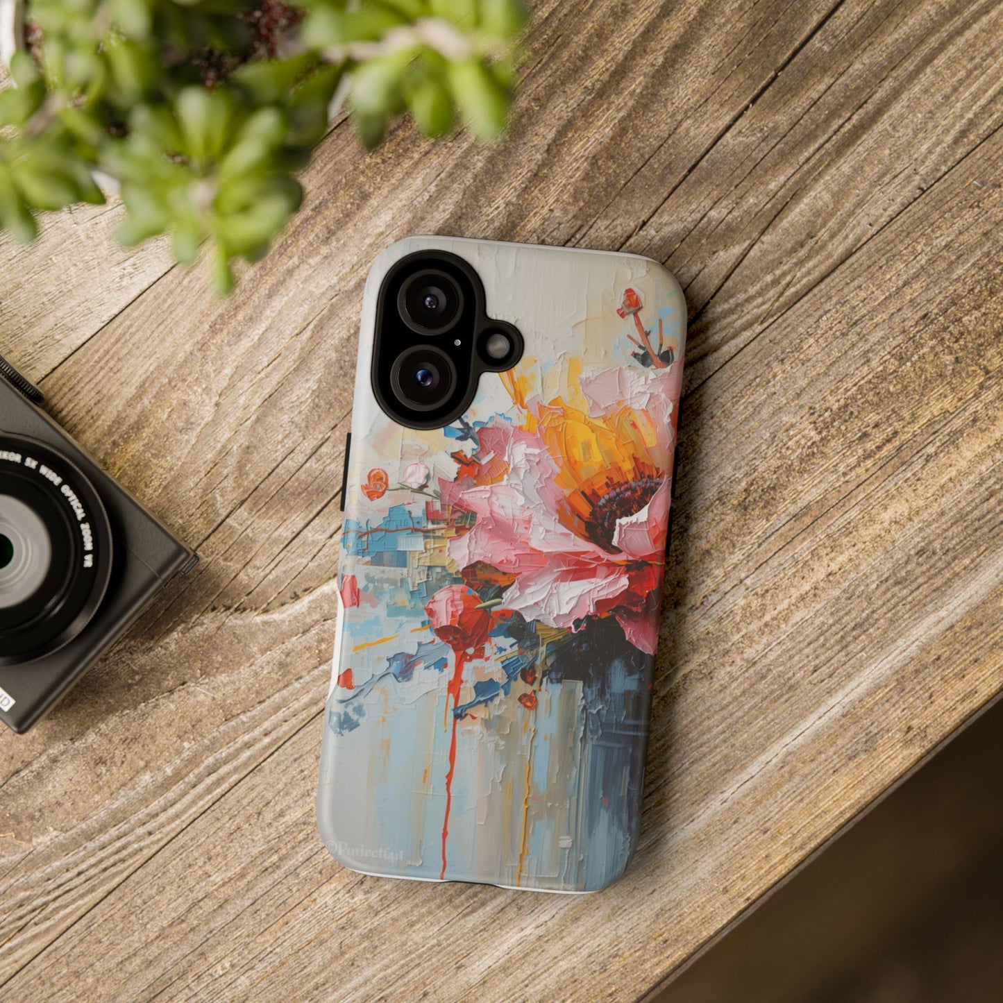 Floral Phone Case I Phone 16, Tough Cases, Durable Phone Cover, Colorful Floral Design, Gift for Her, Stylish Protection