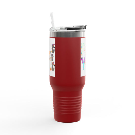 Floral Insulated Travel Mug, 40oz - Perfect Gift for Tea and Coffee Lovers, Summer Adventures, Personalized for You, Eco-Friendly [...]