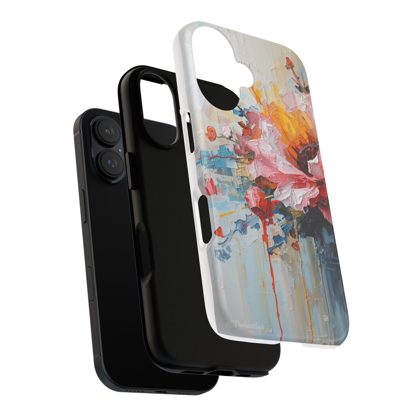 Floral Phone Case I Phone 16, Tough Cases, Durable Phone Cover, Colorful Floral Design, Gift for Her, Stylish Protection