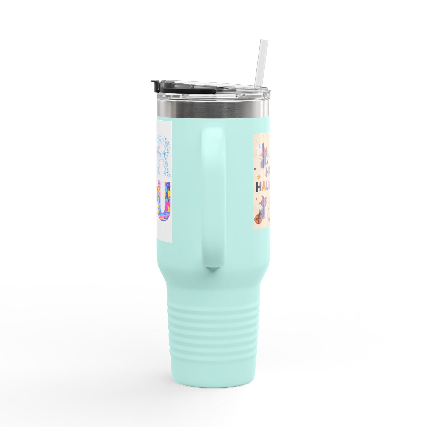 Floral Insulated Travel Mug, 40oz - Perfect Gift for Tea and Coffee Lovers, Summer Adventures, Personalized for You, Eco-Friendly [...]