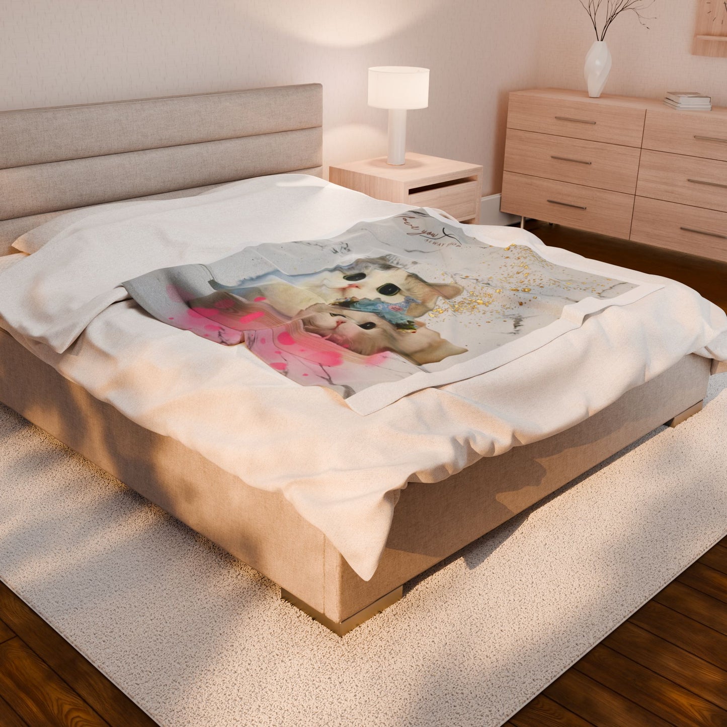 Cozy so cute Velveteen Plush Blanket | Soft Throw  Decor, Gift for Kids & Adults, Fall Essentials