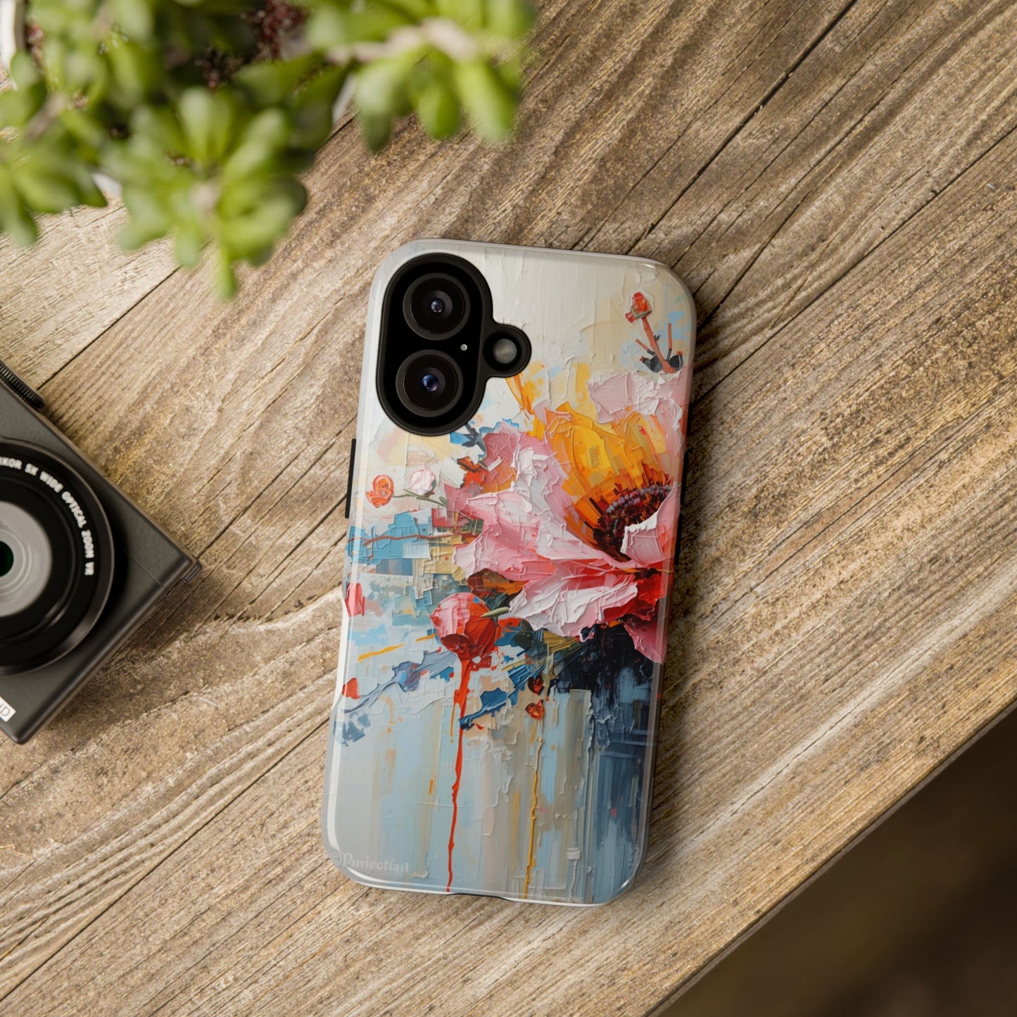 Floral Phone Case I Phone 16, Tough Cases, Durable Phone Cover, Colorful Floral Design, Gift for Her, Stylish Protection